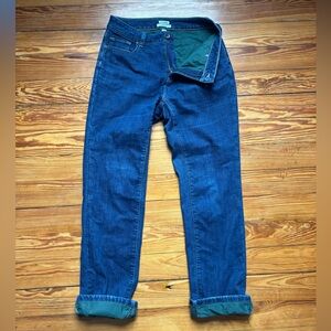 LL bean lined jeans